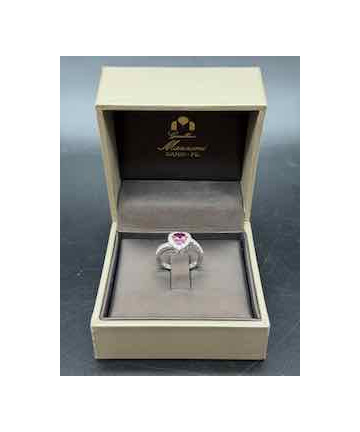 Anello oro bianco 18 kt,...