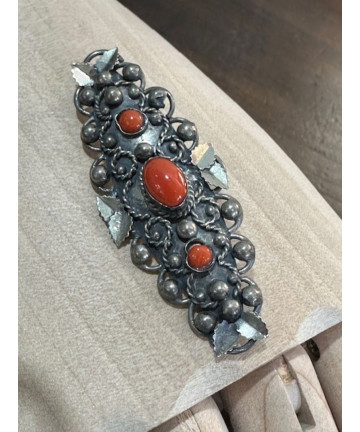 Antica spilla in argento e...