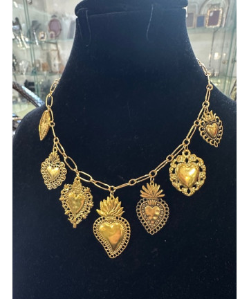 Collana catena con pendenti...