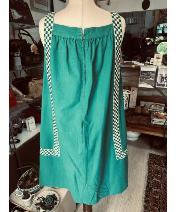 Abito vintage smanicato in...