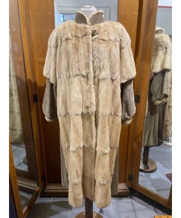 Cappotto in suede e...