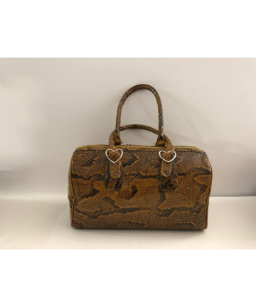 Borsa bauletto in pelle di...