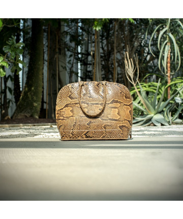 Borsa in pitone modello Alma
