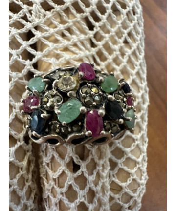 Anello argento 925 e pietre...
