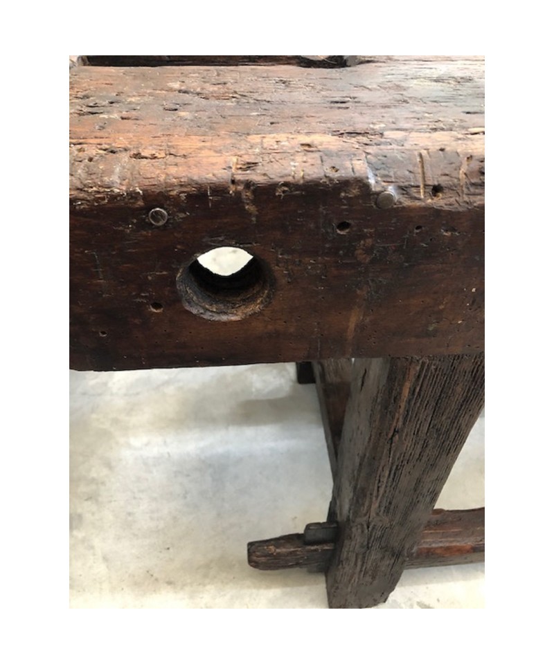 antico banco da falegname, tavolo da lavoro