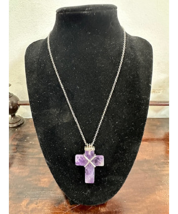 collana arg.925 e Croce in...