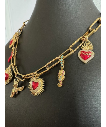 Girocollo catena con charms...