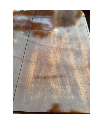 antico tavolo vittoriano quadrato allungabile in mogano