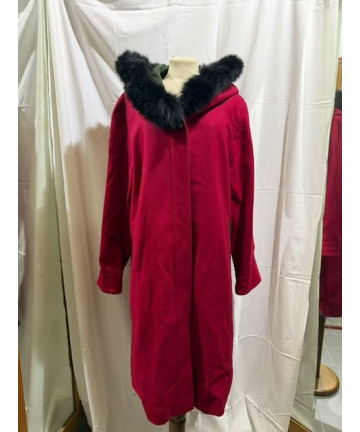 Cappotto loden rosso con...