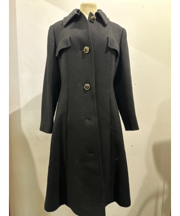 Cappotto nero 100% lana...