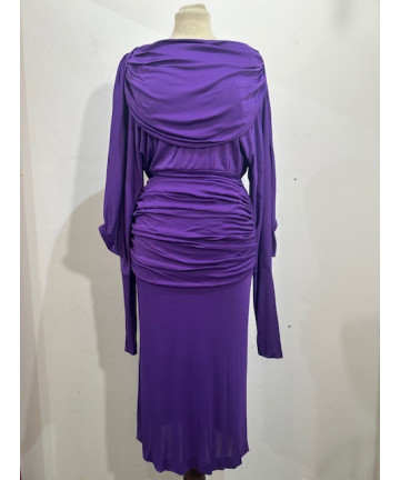Abito viola vintage anni '80