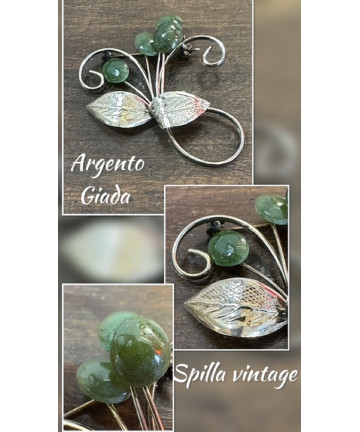 Spilla vintage in argentata...